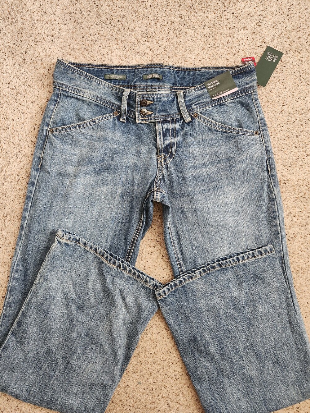 Low Rise Boot Cut Jeans - Picture 2 of 11